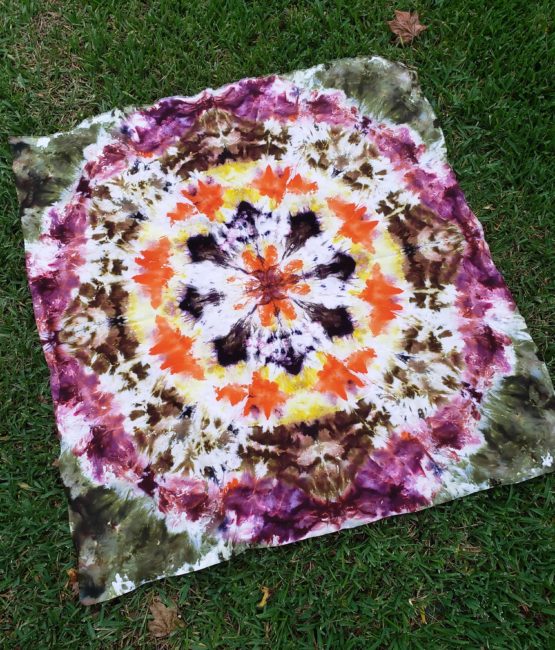 Ice Dyed Mandala Quilt Fabric for Sale