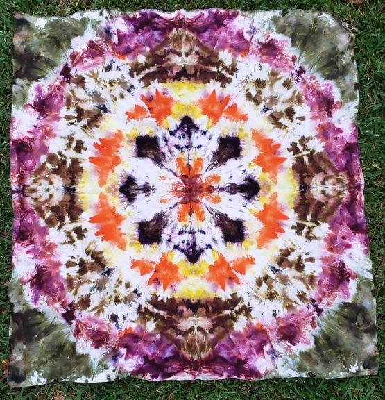 Ice Dyed Mandala Quilt Fabric